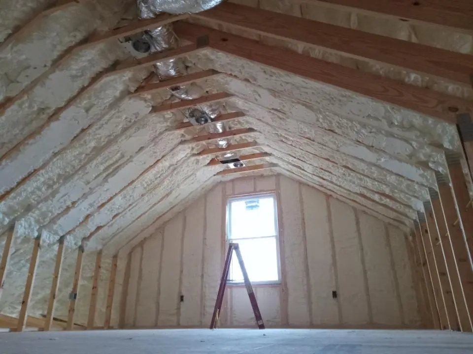 Spray foam roofing application for Crawl Space Insulation project in Zephyrhills South